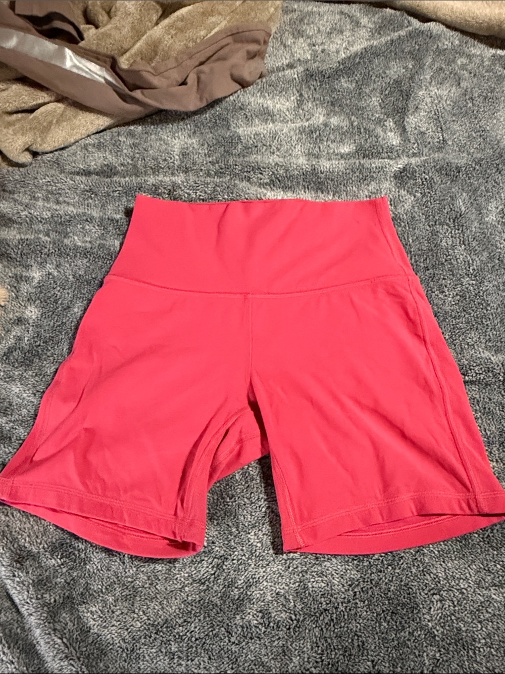 lululemon athletica Bright Pink High-Rise Bike Shorts